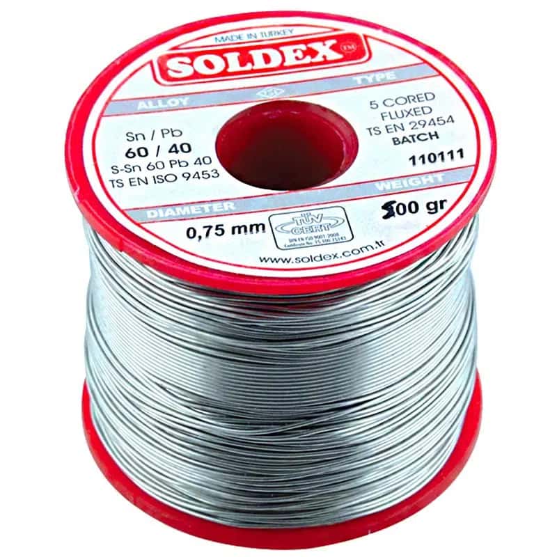 500 Gr Lehim 0,75 Mm Soldex - Seyyar Elektronik