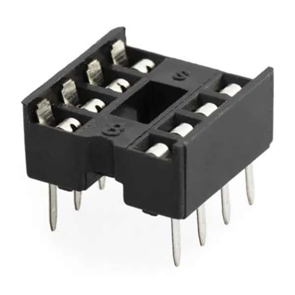 8P Pin DIP Entegre Soketi Geniş Tip (600 mil) Hassas Temaslı Konnektör - Seyyar Elektronik