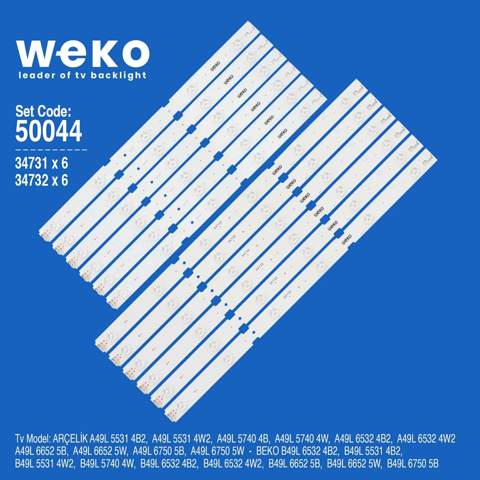 Arçelik A49L 5740 4W 49'' inç 12 Adet Tv Led Bar - Seyyar Elektronik