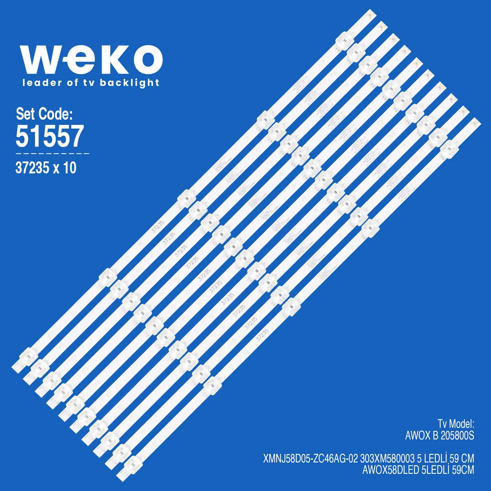 Awox B 205800S 58'' İnc 10 Adet Tv Led Bar - Seyyar Elektronik