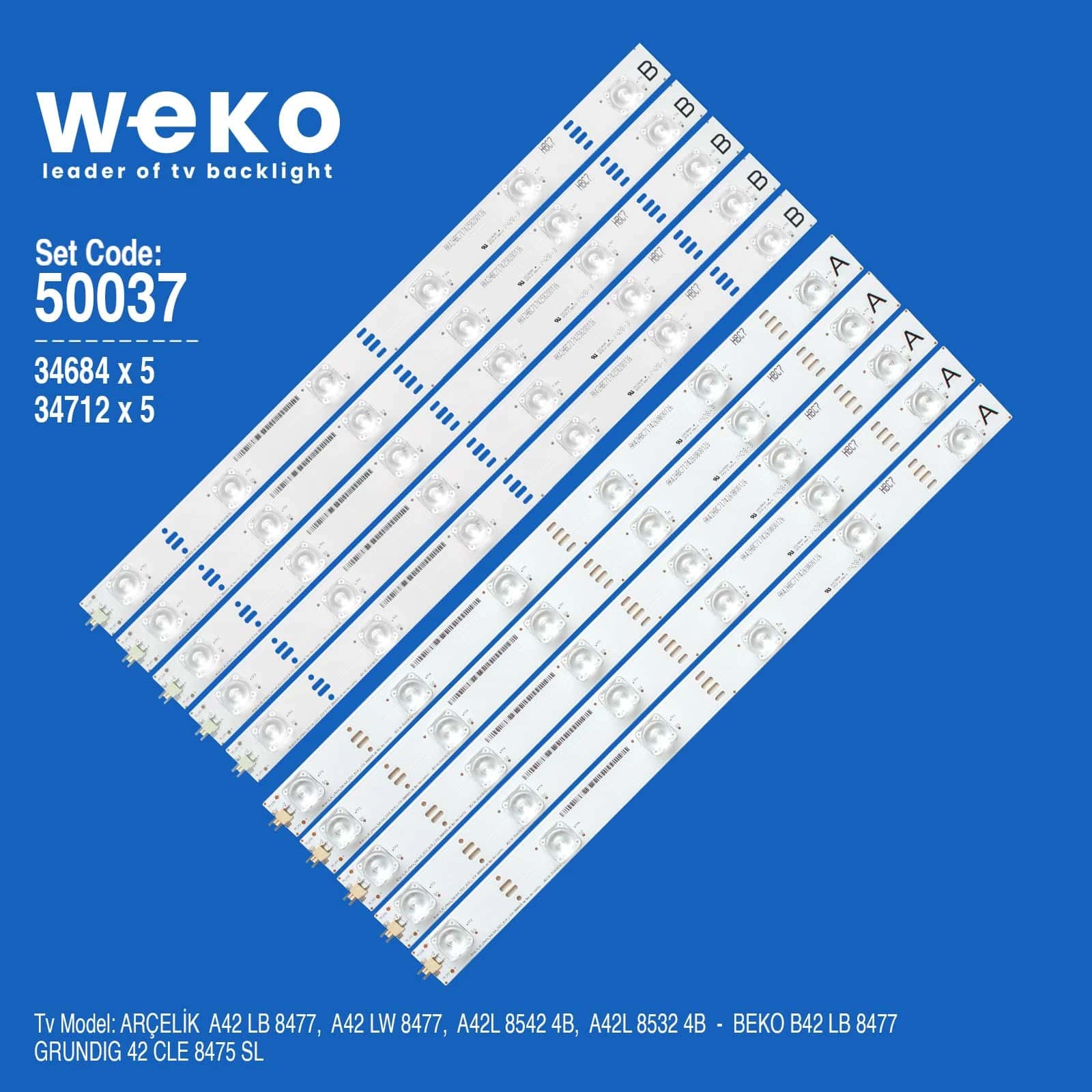 Beko B42L 8532 4B 42'' inç 10 Adet Tv Led Bar - Seyyar Elektronik