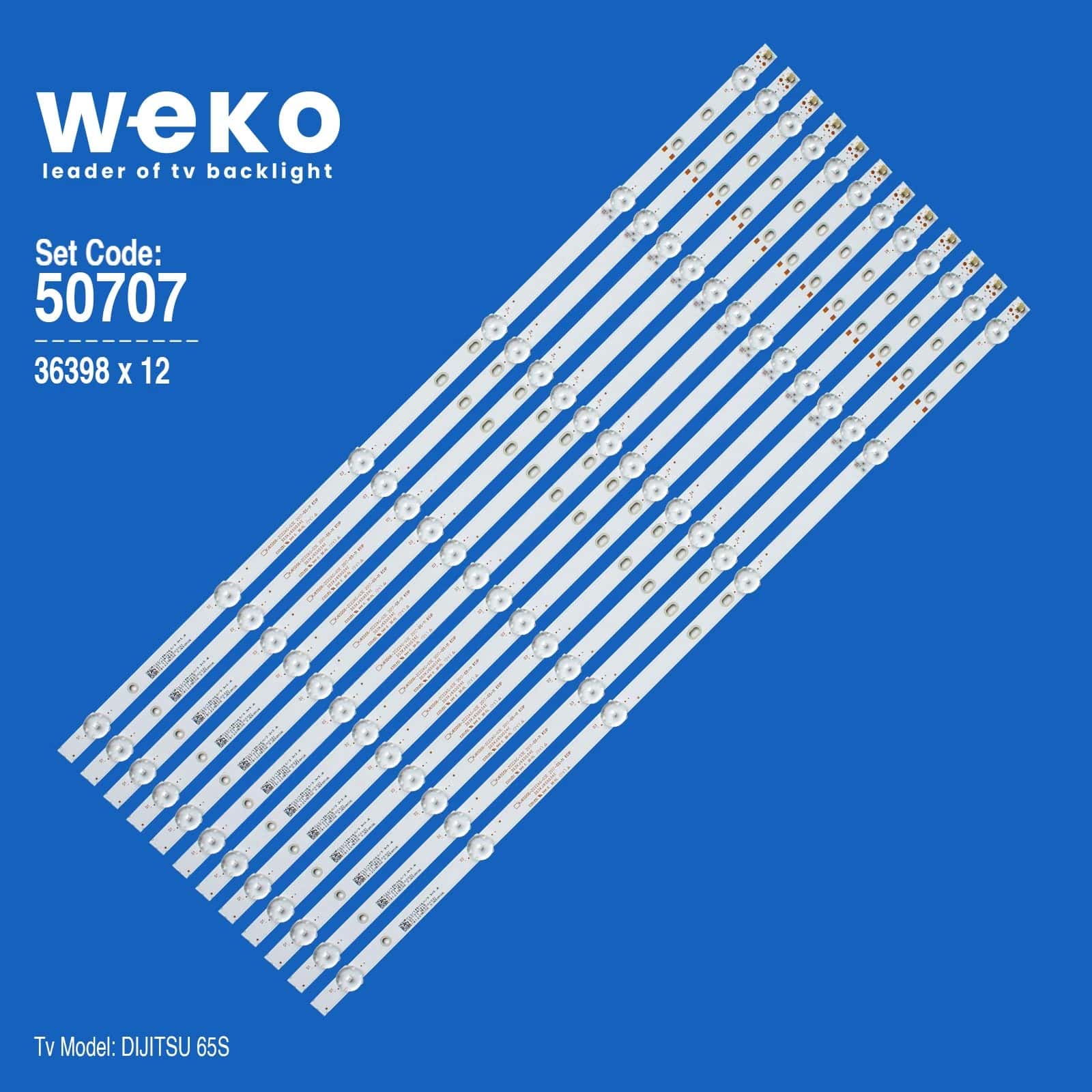Dijitsu 65S 65'' inç 12 Adet Tv Led Bar - Seyyar Elektronik