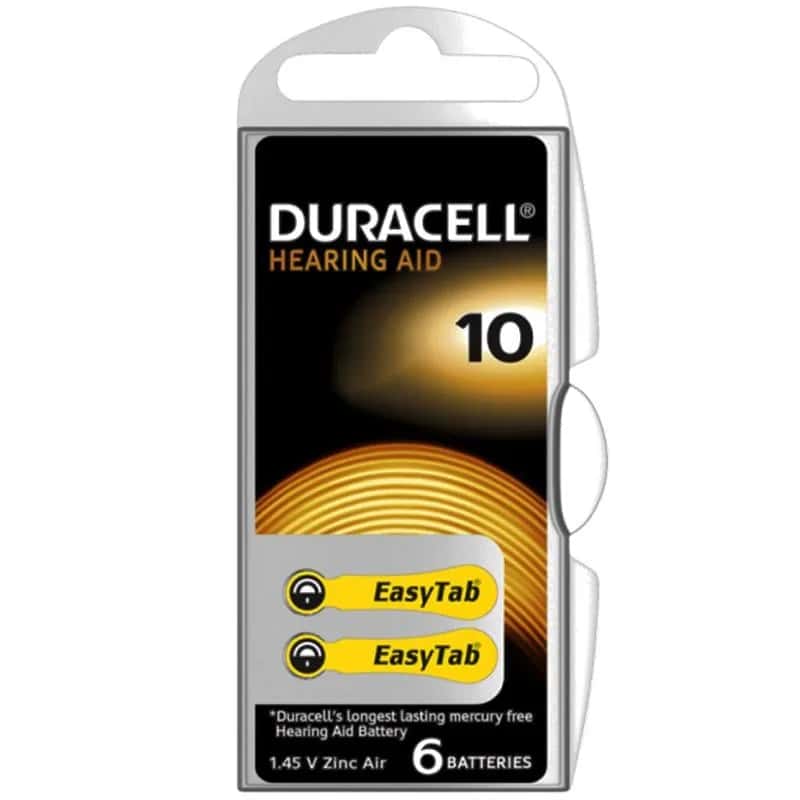Duracell 10 No Kulaklık Pili (6'lı Paket) - Seyyar Elektronik