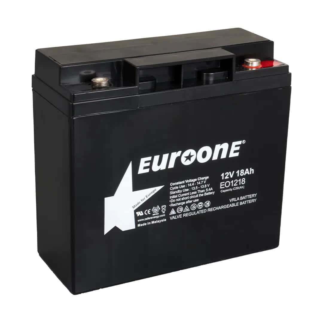 Euroone EO1218 12 Volt 18 Amper Bakımsız Kuru AGM Akü - Seyyar Elektronik