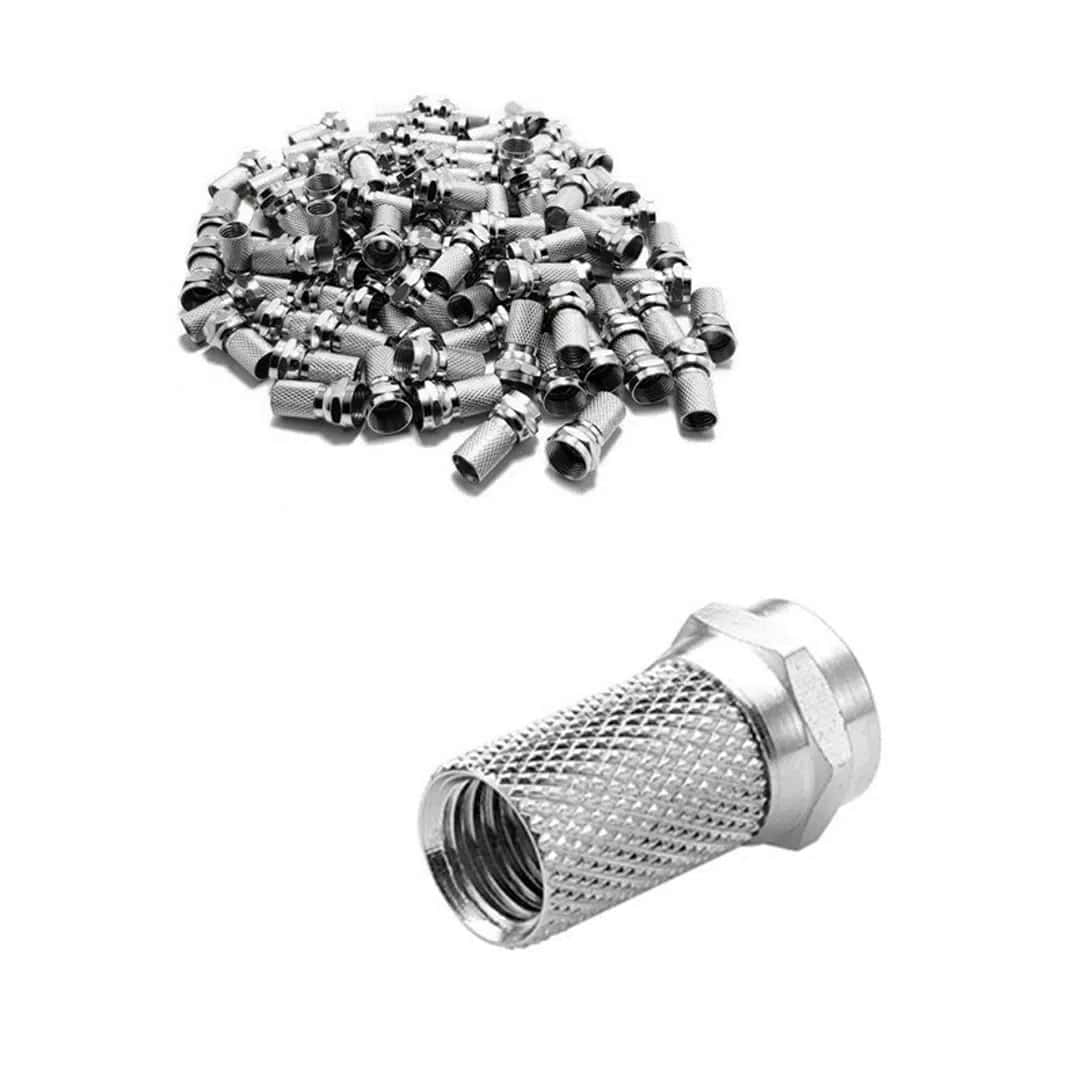 Fully E-320AA F Konnektör Geniş RG6-U6 (100'lü Paket) - Seyyar Elektronik