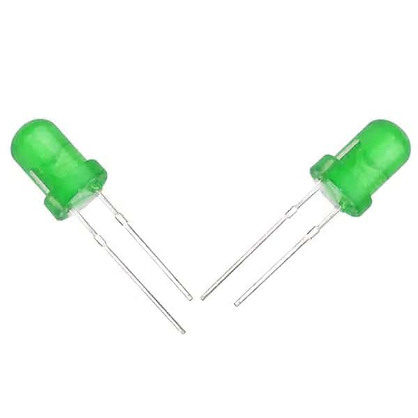 Halmet Mantar Led 5mm Yeşil Mat - Seyyar Elektronik