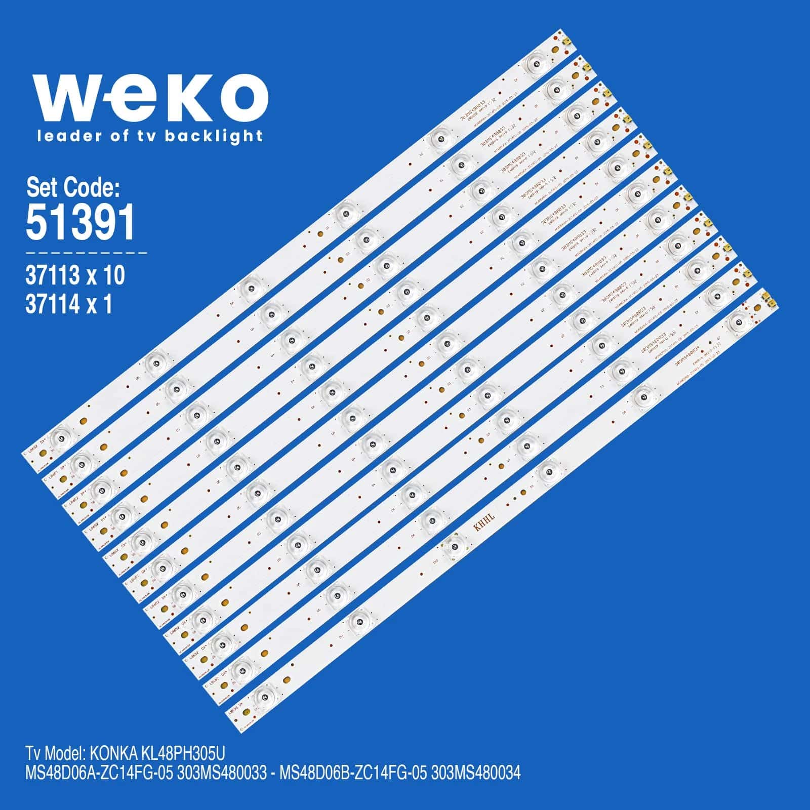 Konka KL48PH305U 48'' 11 Adet Tv Led Bar - Seyyar Elektronik