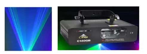 Layu C140Gb Yeşil-Mavi Çift Renk Beam Efekt Lazeri - Seyyar Elektronik