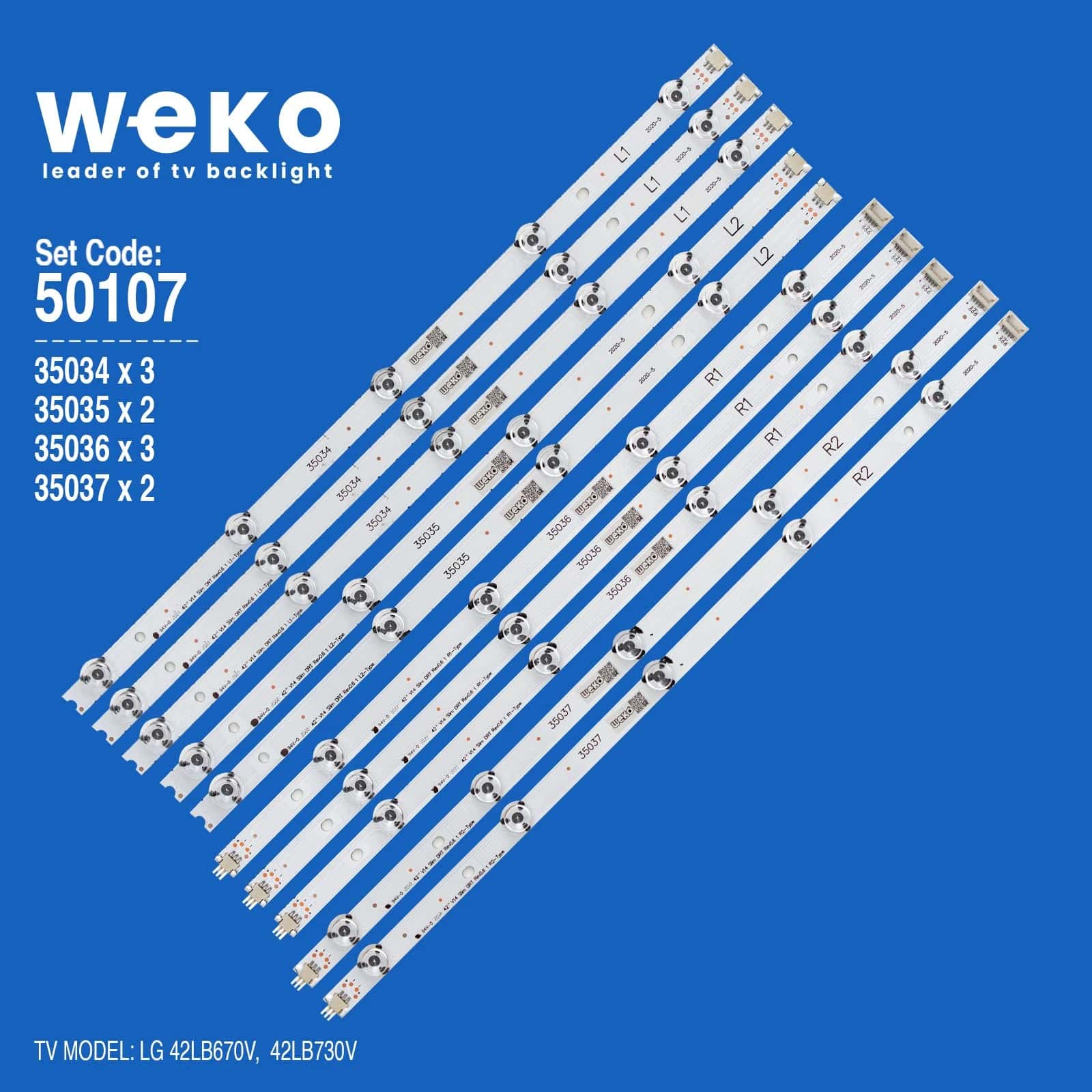 Lg 42LB670V 42'' inç 10 Adet Tv Led Bar - Seyyar Elektronik