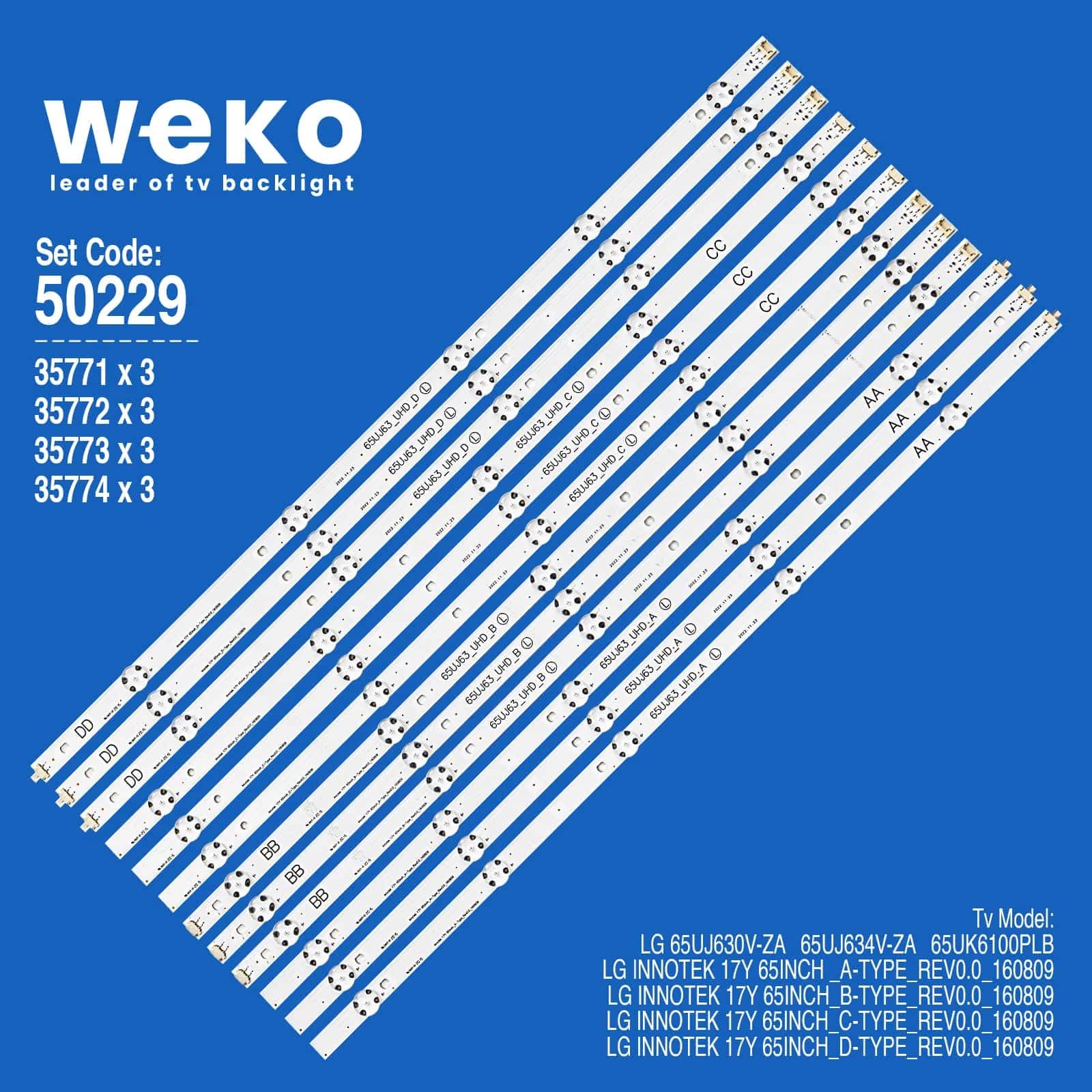 Lg 65UJ634V-Za 65'' inç 12 Adet Tv Led Bar - Seyyar Elektronik