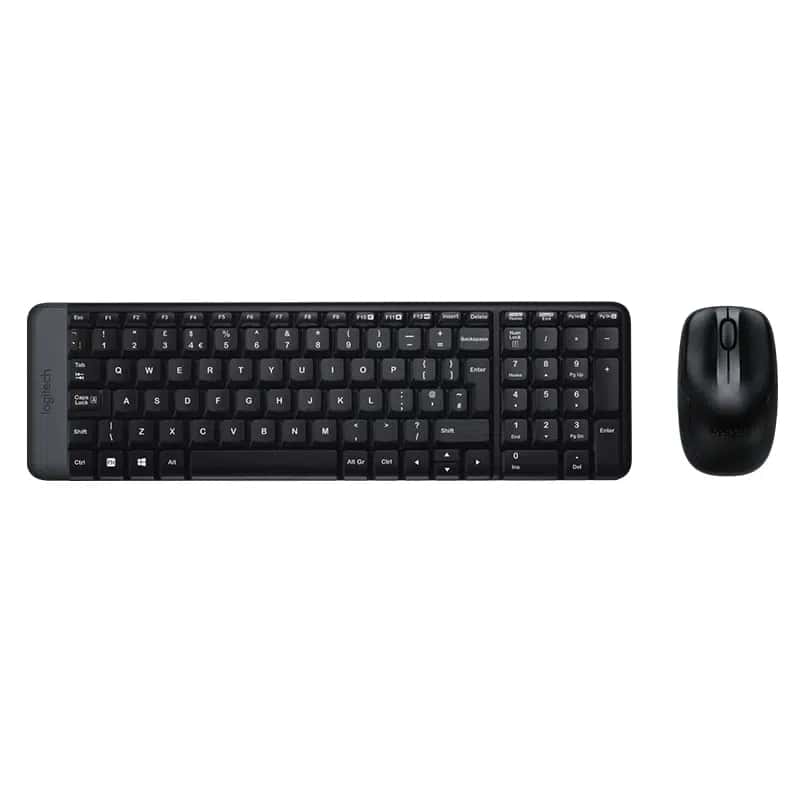 Logitech MK220 Q Tr Siyah Kablosuz Klavye Mouse Set - Seyyar Elektronik