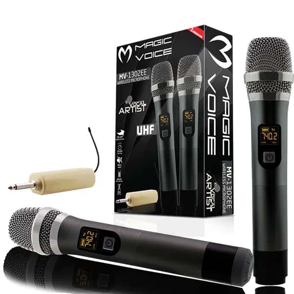 Magicvoice MV-1302EE  2 El Kablosuz Mikrofon - Seyyar Elektronik