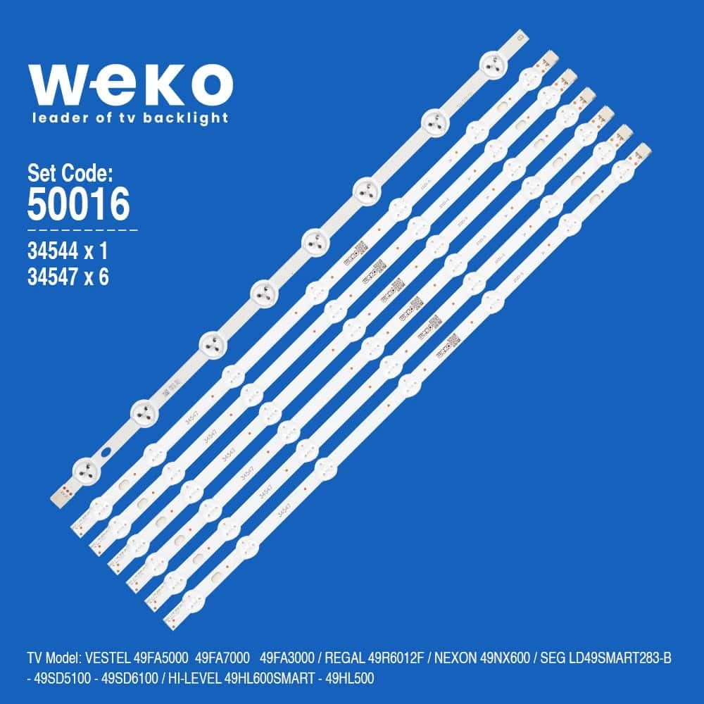 Nexon 49NX600 49'' inç 7 Adet Tv Led Bar - Seyyar Elektronik