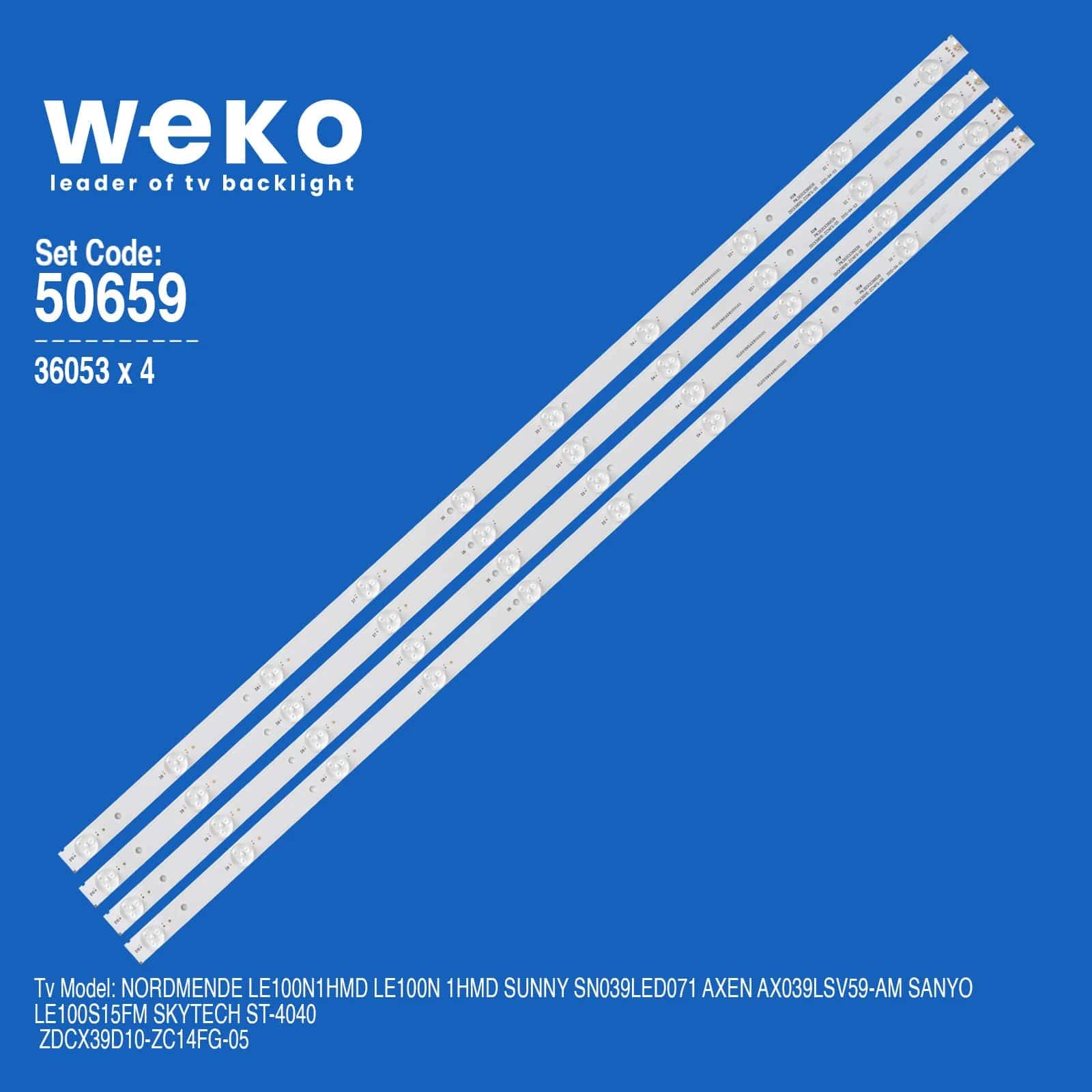 Nordmende LE100N 1HMD 39'' inç 4 Adet Tv Led Bar - Seyyar Elektronik