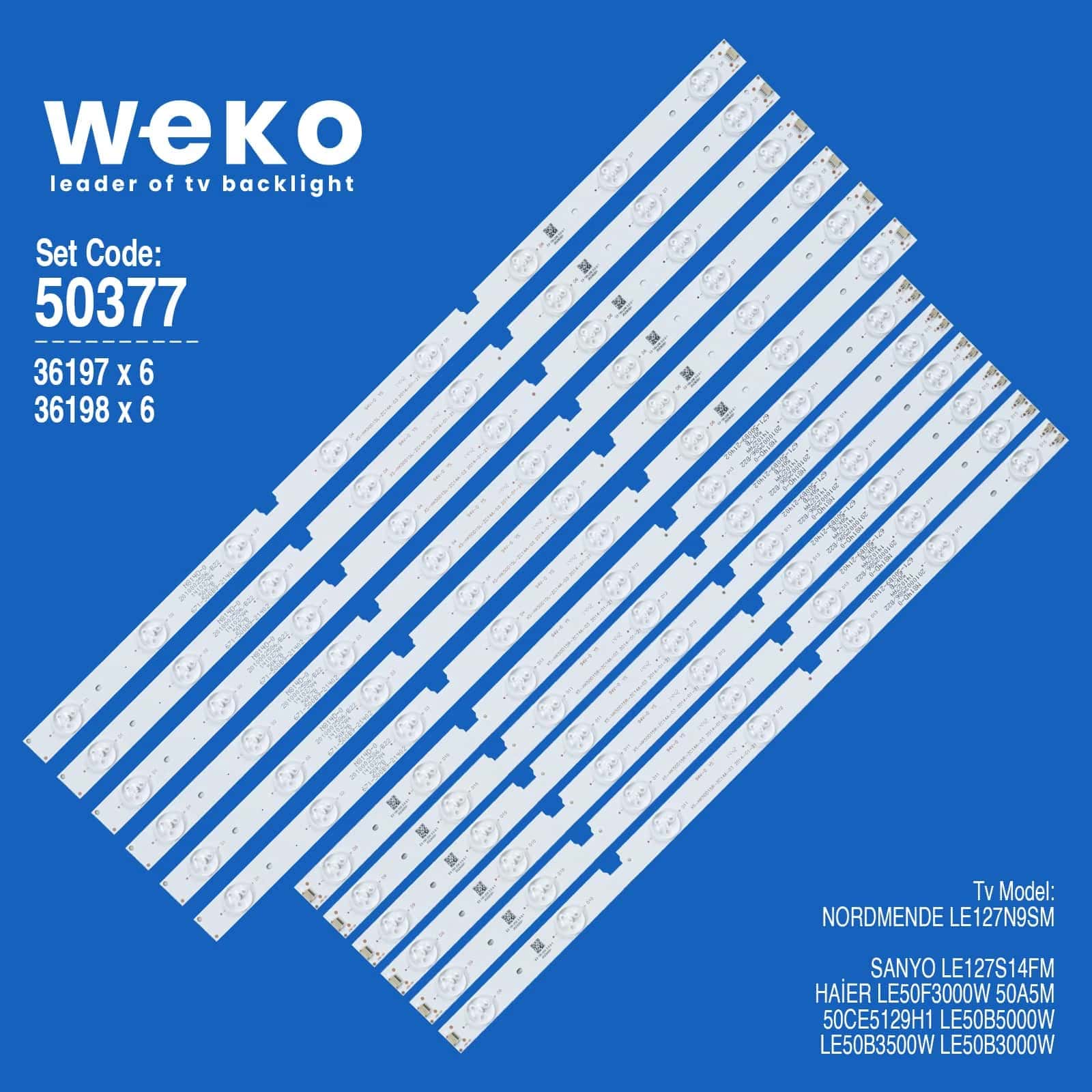 Nordmende LE127N9SM 50'' inç 12 Adet Tv Led Bar - Seyyar Elektronik