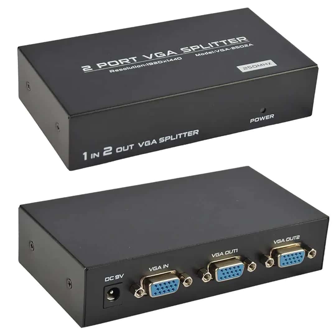 Powermaster 2 Port 250 Mhz Vga Splitter Dağıtıcı - Seyyar Elektronik