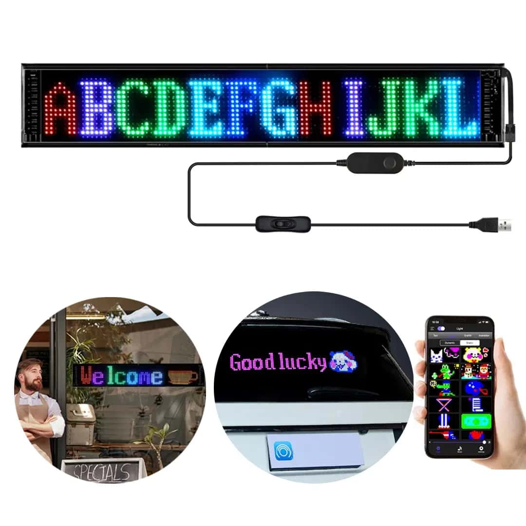 Powermaster PM-23823 12x98cm Kayan Yazı Led Tabela - Seyyar Elektronik