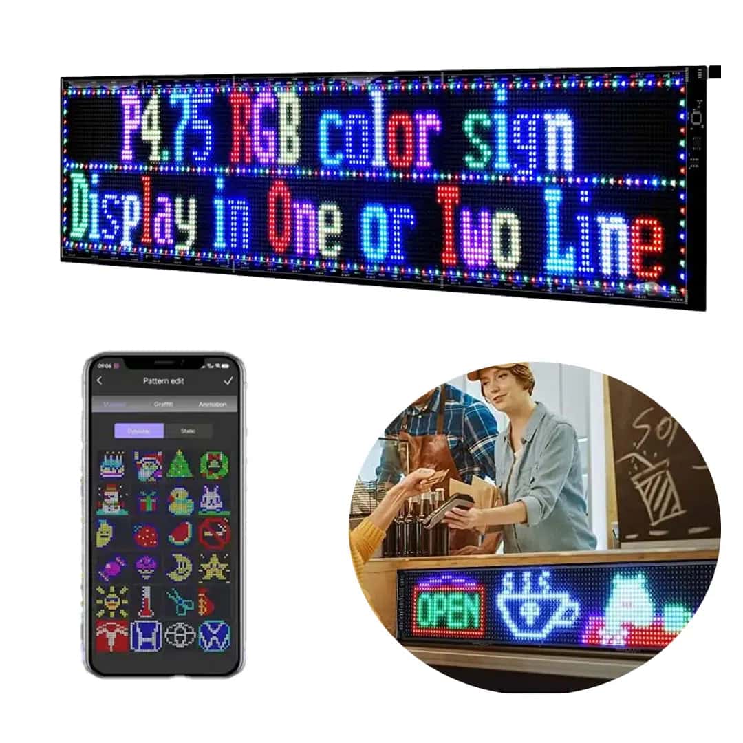 Powermaster PM-23824 23,2x82cm Kayan Yazı Led Tabela - Seyyar Elektronik