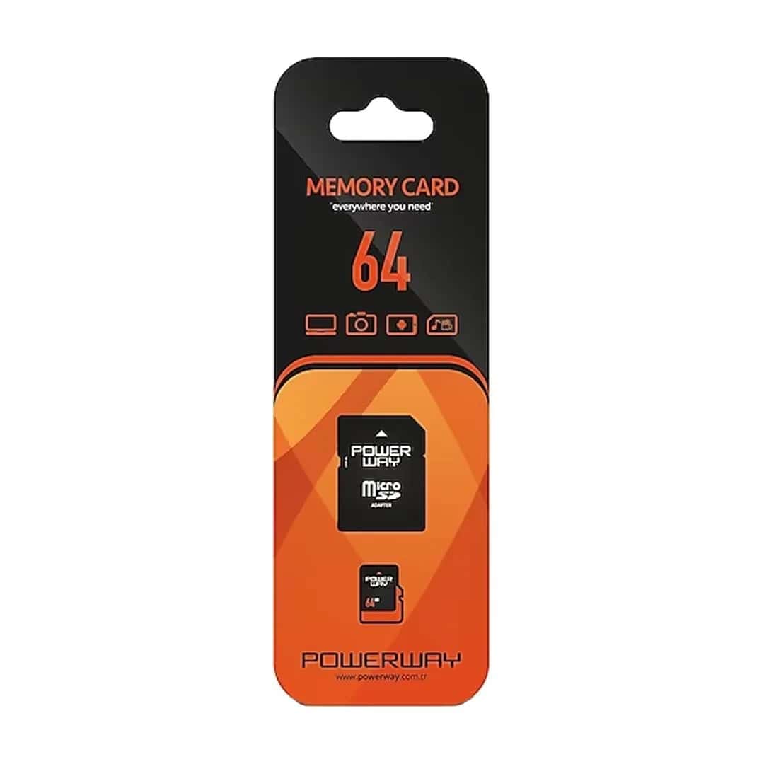 Powerway PWR-64 64GB Micro SD Hafıza Kartı - Seyyar Elektronik