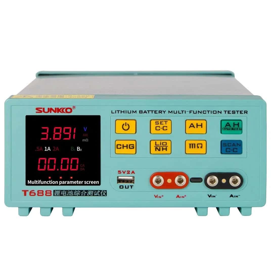 Sunkko T-688 55V Lityum Pil Test Cihazı - Seyyar Elektronik