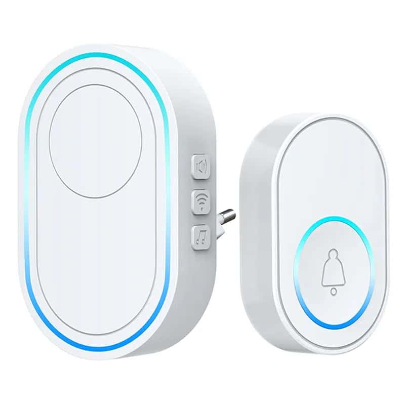 Sunup SN-22165 Kablosuz Akıllı Kapı Zili LED Görsel Uyarı 38 Melodili - Seyyar Elektronik