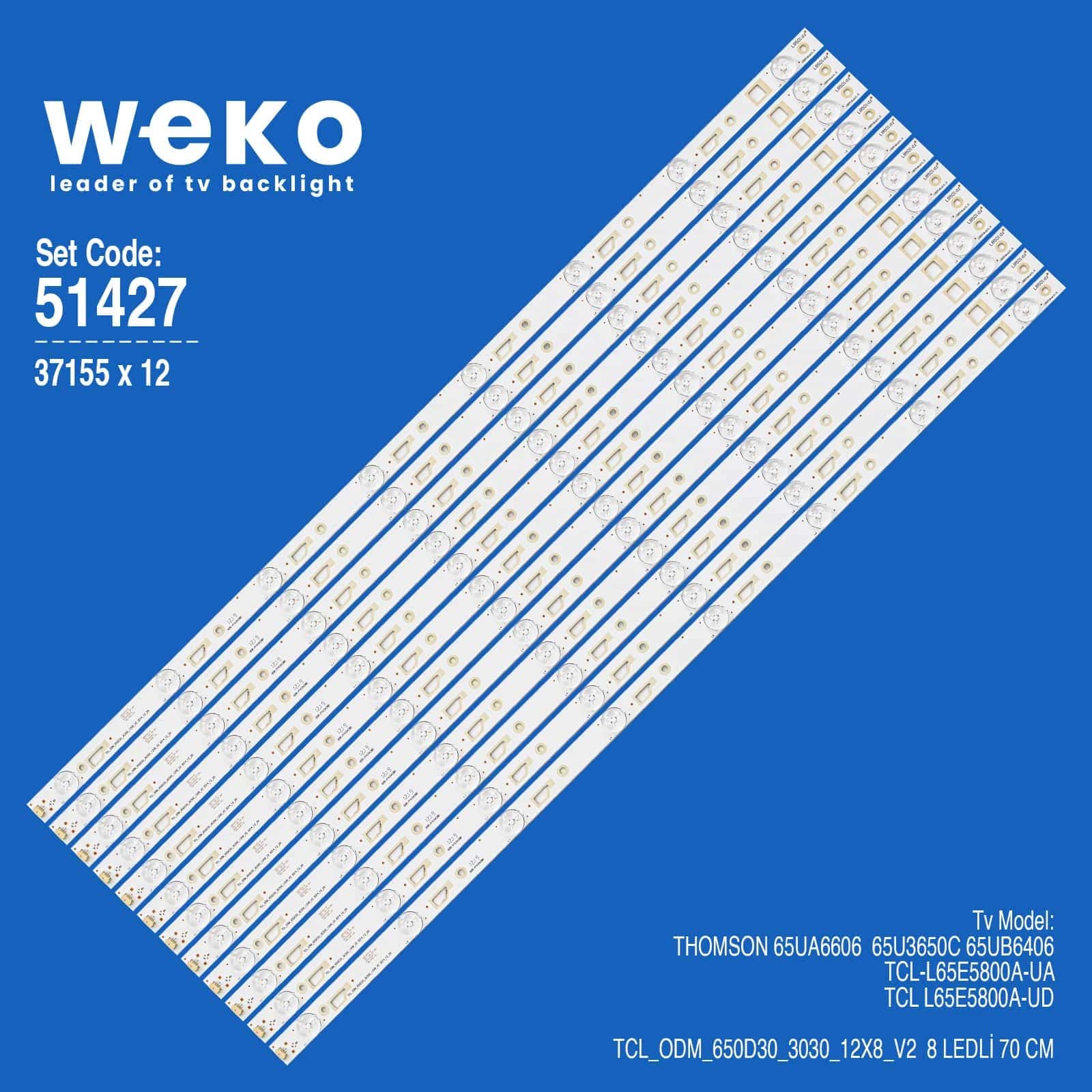 Thomson 65UB6406 65'' 12 Adet Tv Led Bar - Seyyar Elektronik