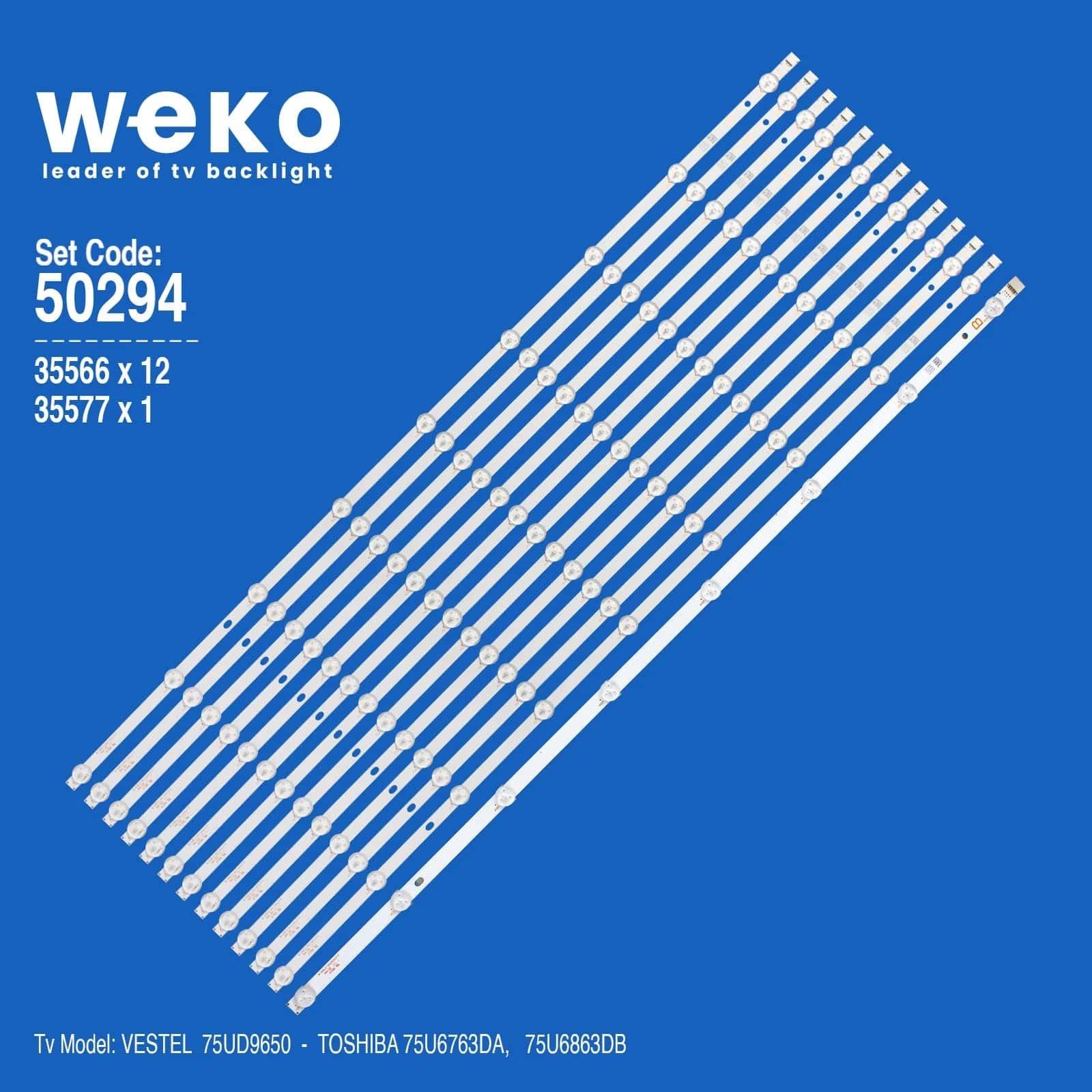 Vestel 75UD9650 75'' inç 13 Adet Tv Led Bar - Seyyar Elektronik