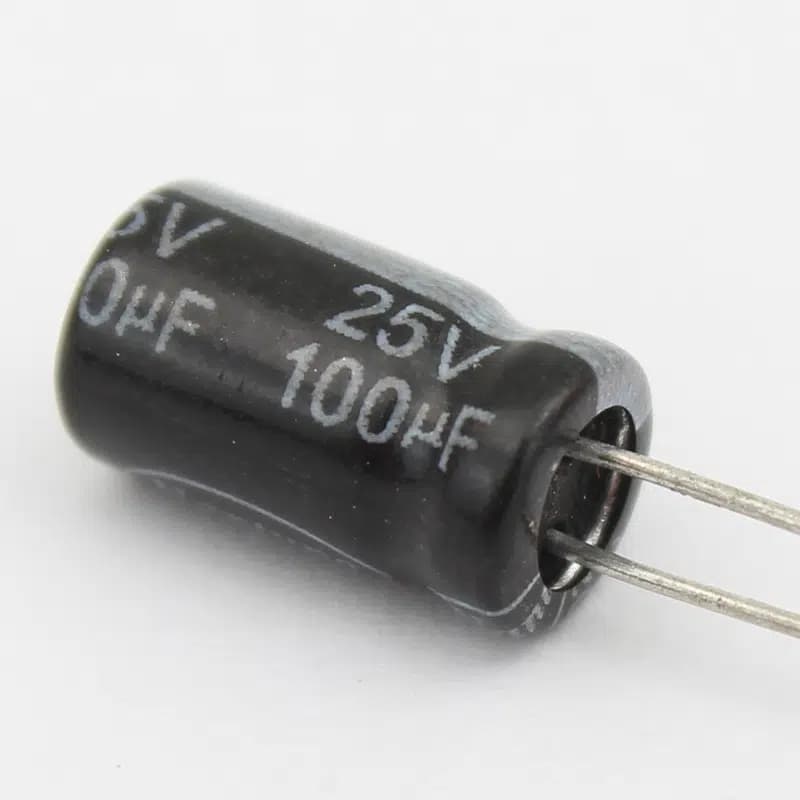 100 MF 25 V  Kondansatör - Seyyar Elektronik