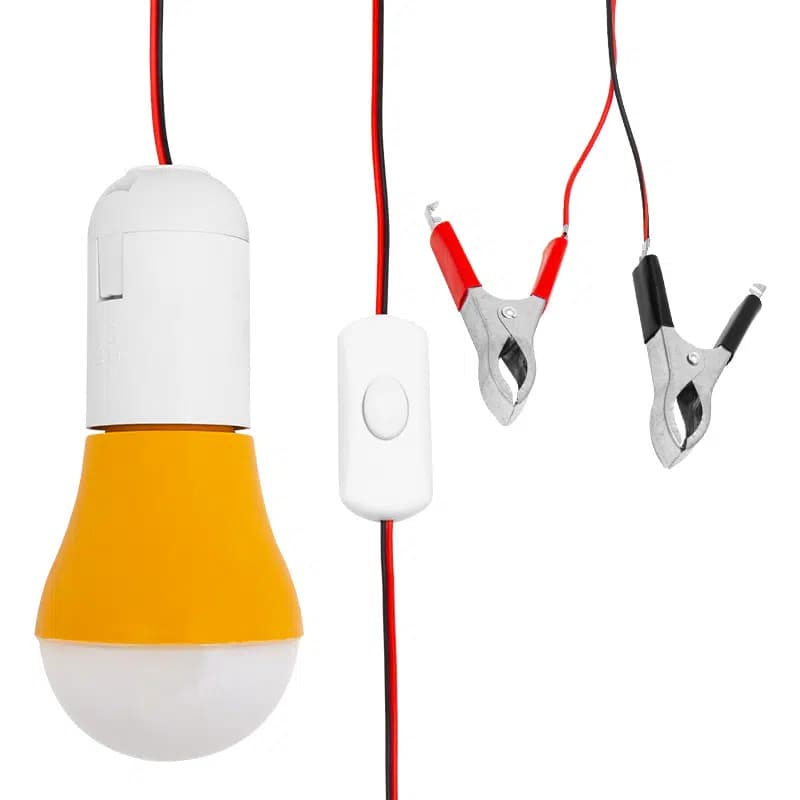 12 V Led Ampul Akü Maşalı Powermaster - Seyyar Elektronik