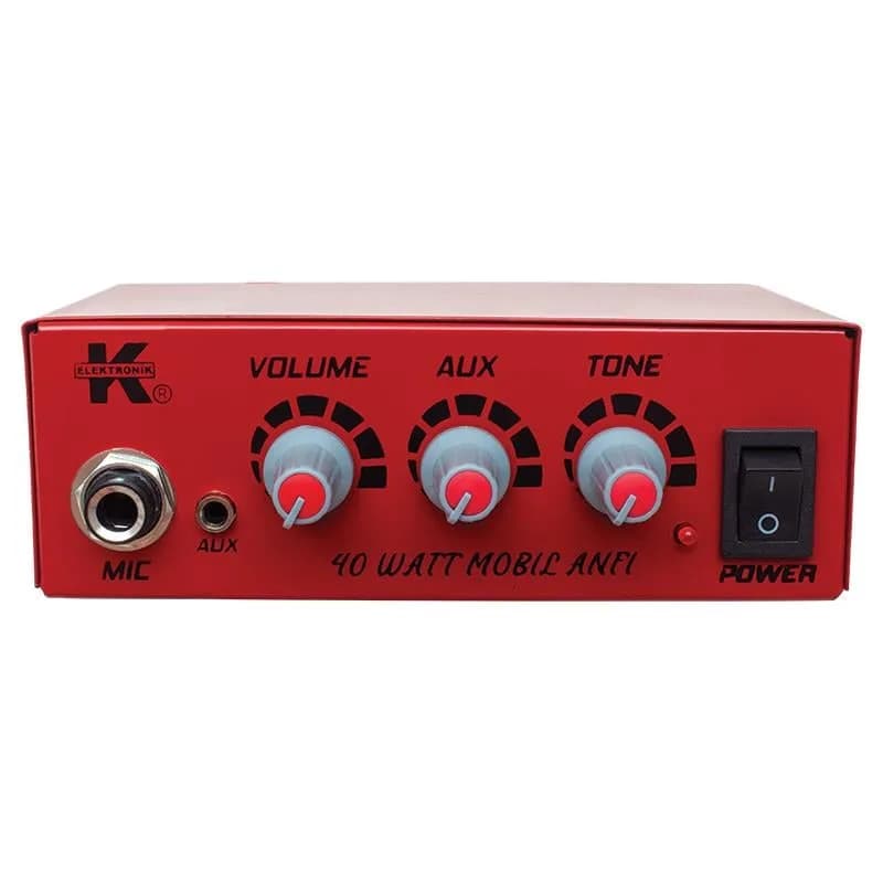 12 Volt 40 Watt Mini Metal Kasa Pazarcı Anfisi - küçük görsel 2