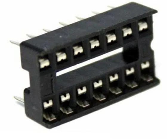 14P Pin DIP Entegre Soketi Geniş Tip (600 mil) Hassas Temaslı Konnektör - Seyyar Elektronik