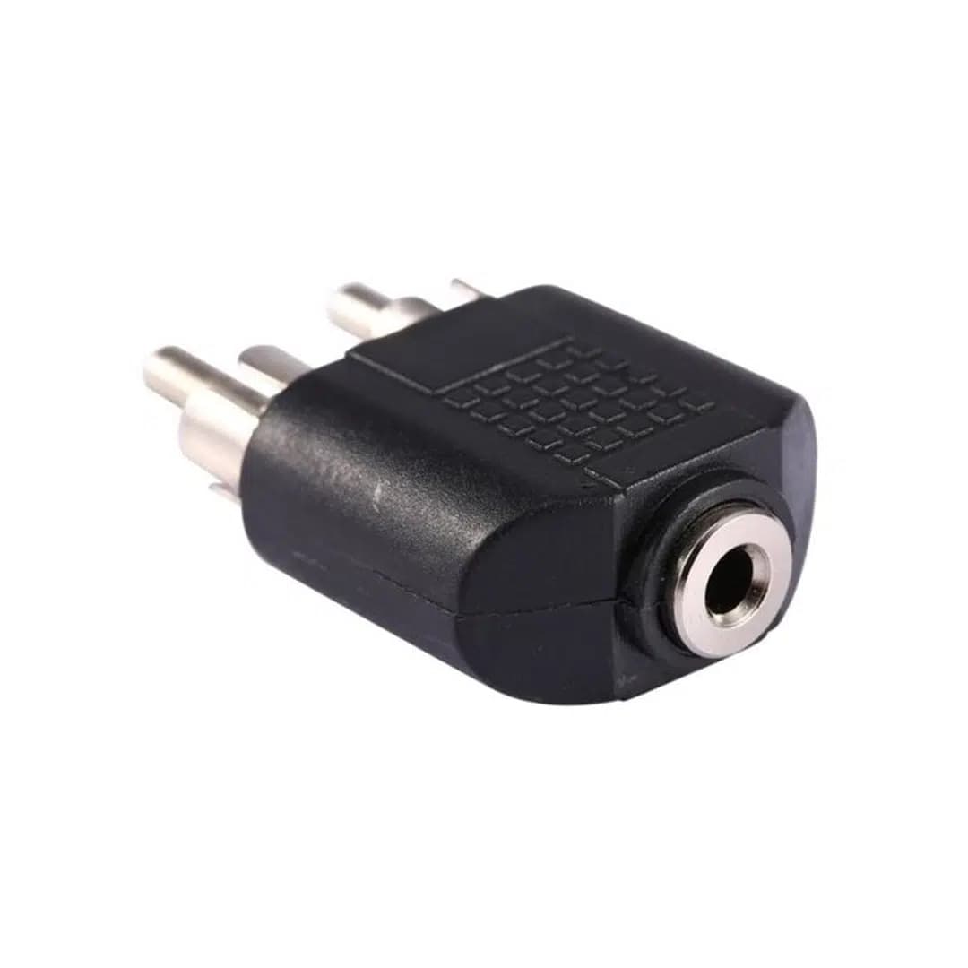 3.5 Mm Stereo Dişi  / 2 Rca Erkek Çevirici Jack - küçük görsel 3