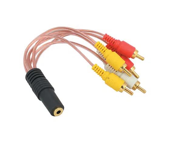 3.5 Mm Stereo Dişi 6 Tos Erkek 5+1 Kablo - Seyyar Elektronik