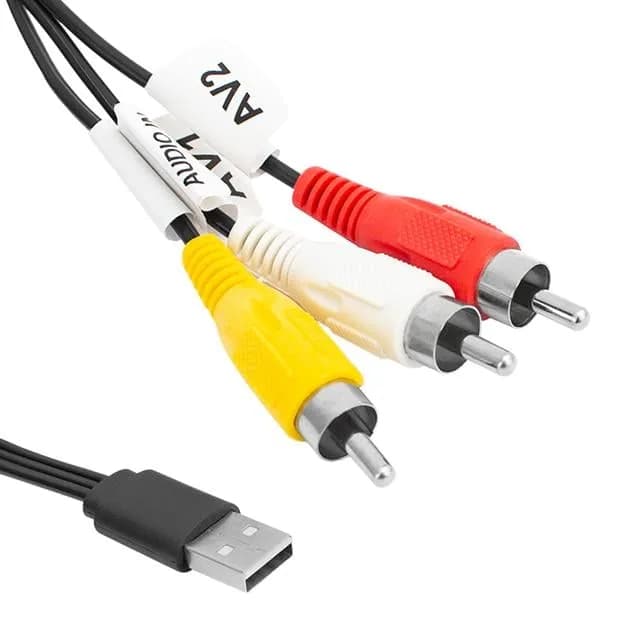 3 RCA Usb Çevirici 1.2 Metre Kablo - küçük görsel 3