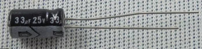 33 MF 25 V Kondansatör - Seyyar Elektronik