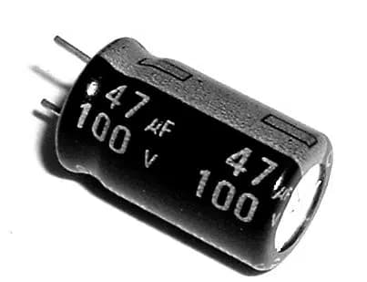 47 MF 100 V Kondansatör - Seyyar Elektronik