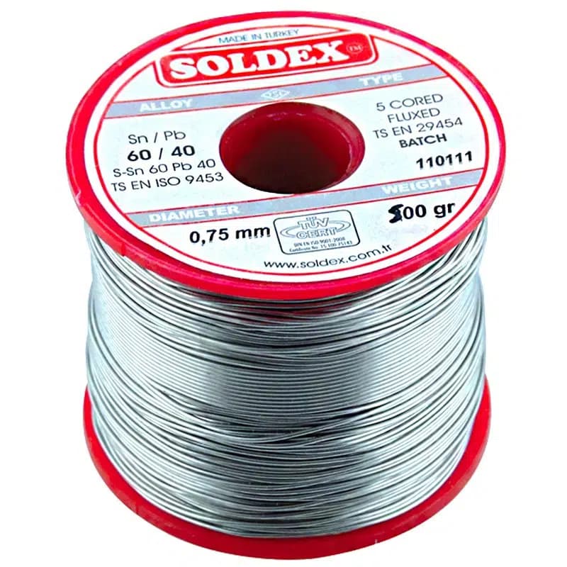 500 Gr Lehim 0,75 Mm Soldex - Seyyar Elektronik