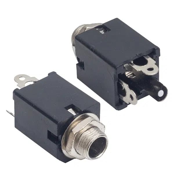 6.3MM Gitar Jack Şase Stereo Dik - Seyyar Elektronik