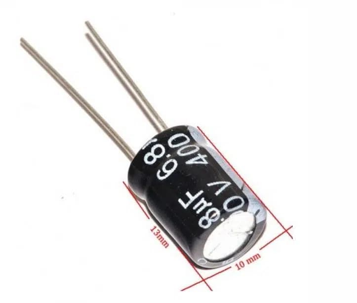6.8 MF 400 V Kondansatör - Seyyar Elektronik