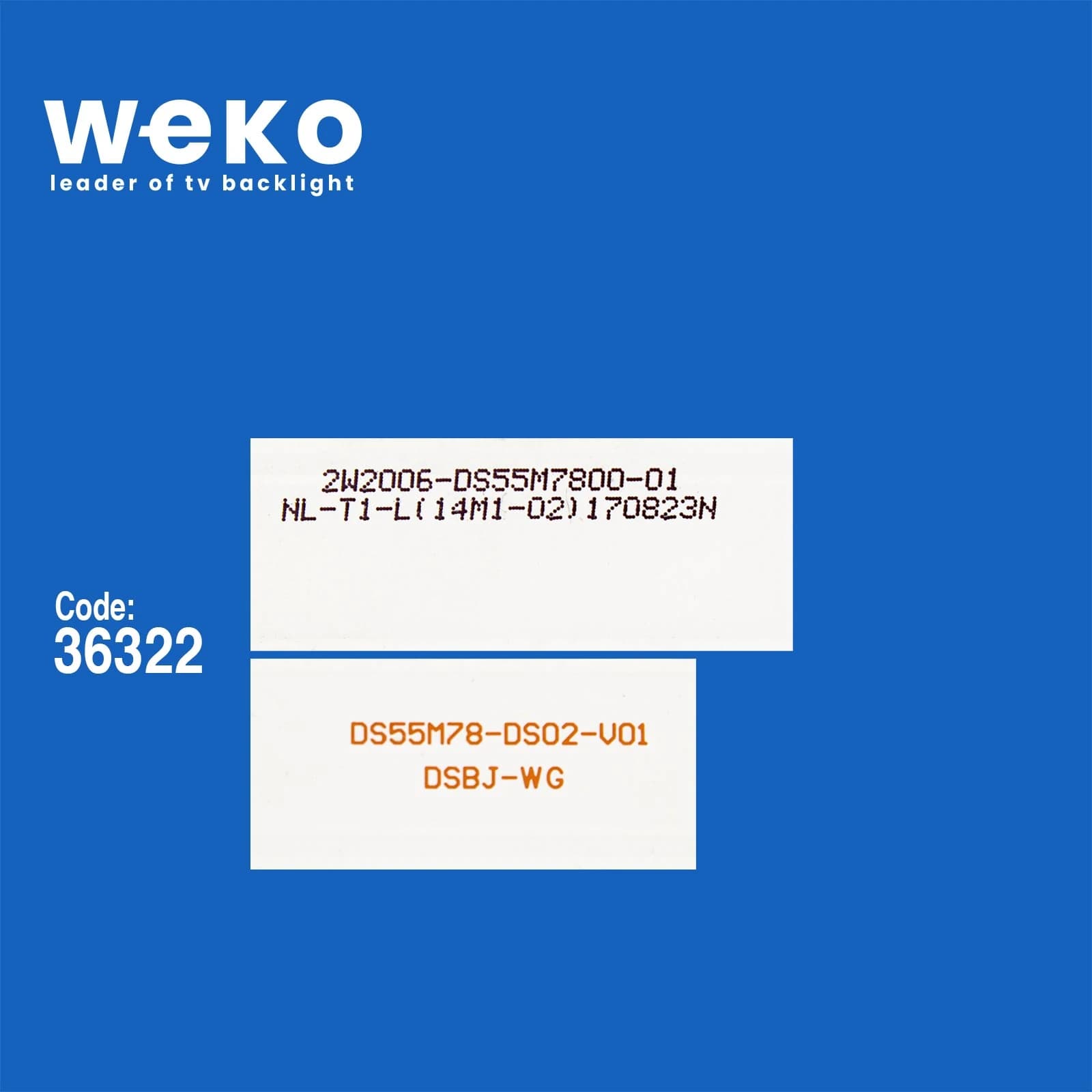 Akai DS55M78-DS02-V 01 55'' inç 12 Adet Tv Led Bar - küçük görsel 2