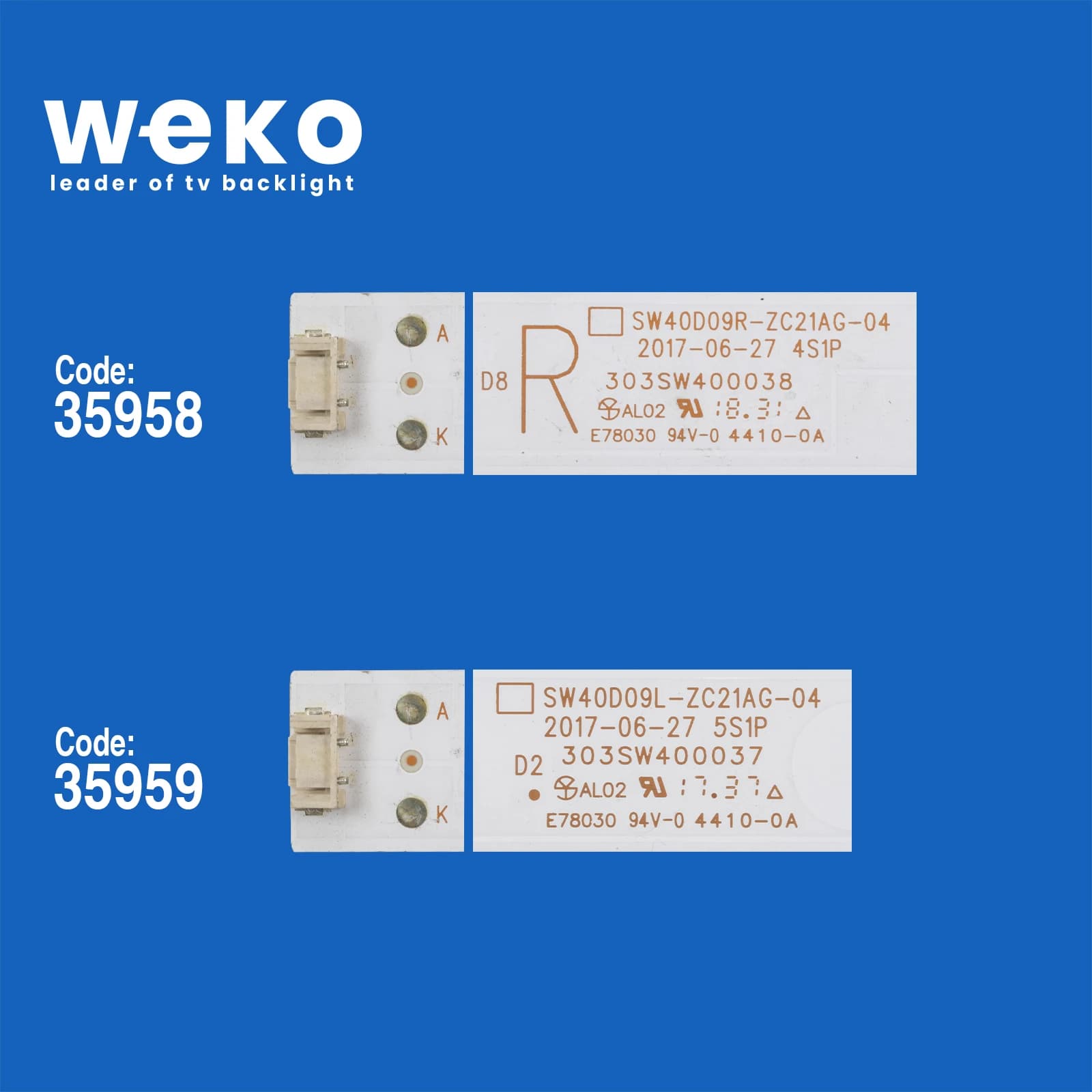 Altus AL40L 4725 4B 40'' 6 Adet Tv Led Bar - küçük görsel 2