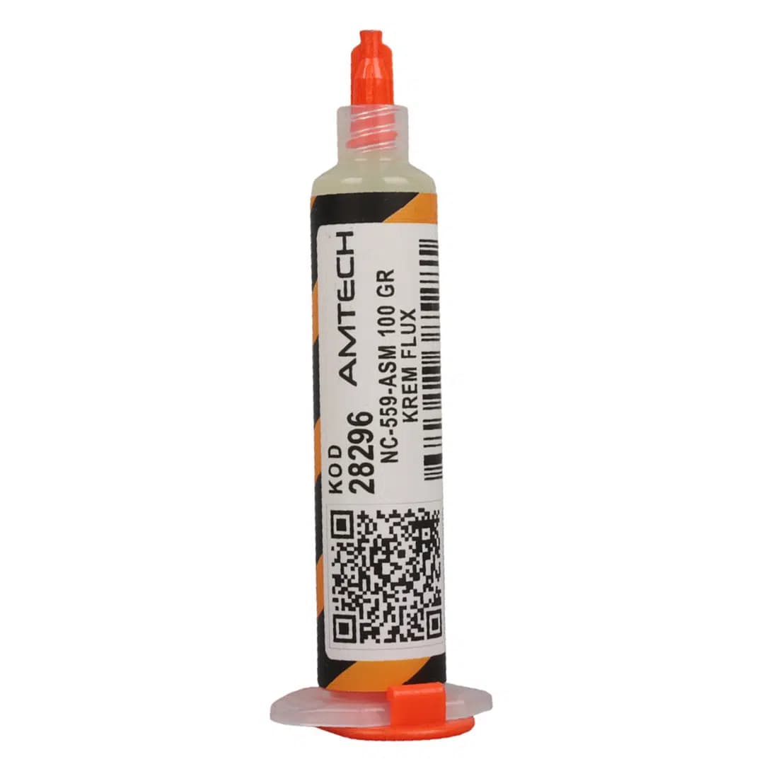 Amtech NC-559-ASM Şırınga Tip 10 Ml. Krem Lehim Flux - Seyyar Elektronik