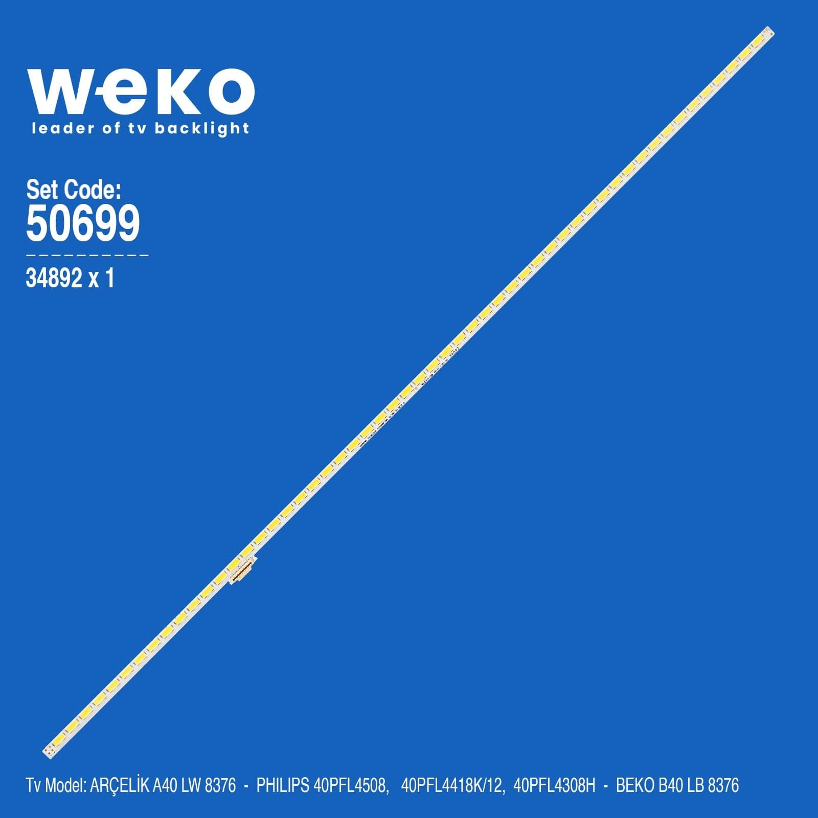 Arçelik A40 LW 8376 40'' inç 1 Adet Tv Led Bar - Seyyar Elektronik