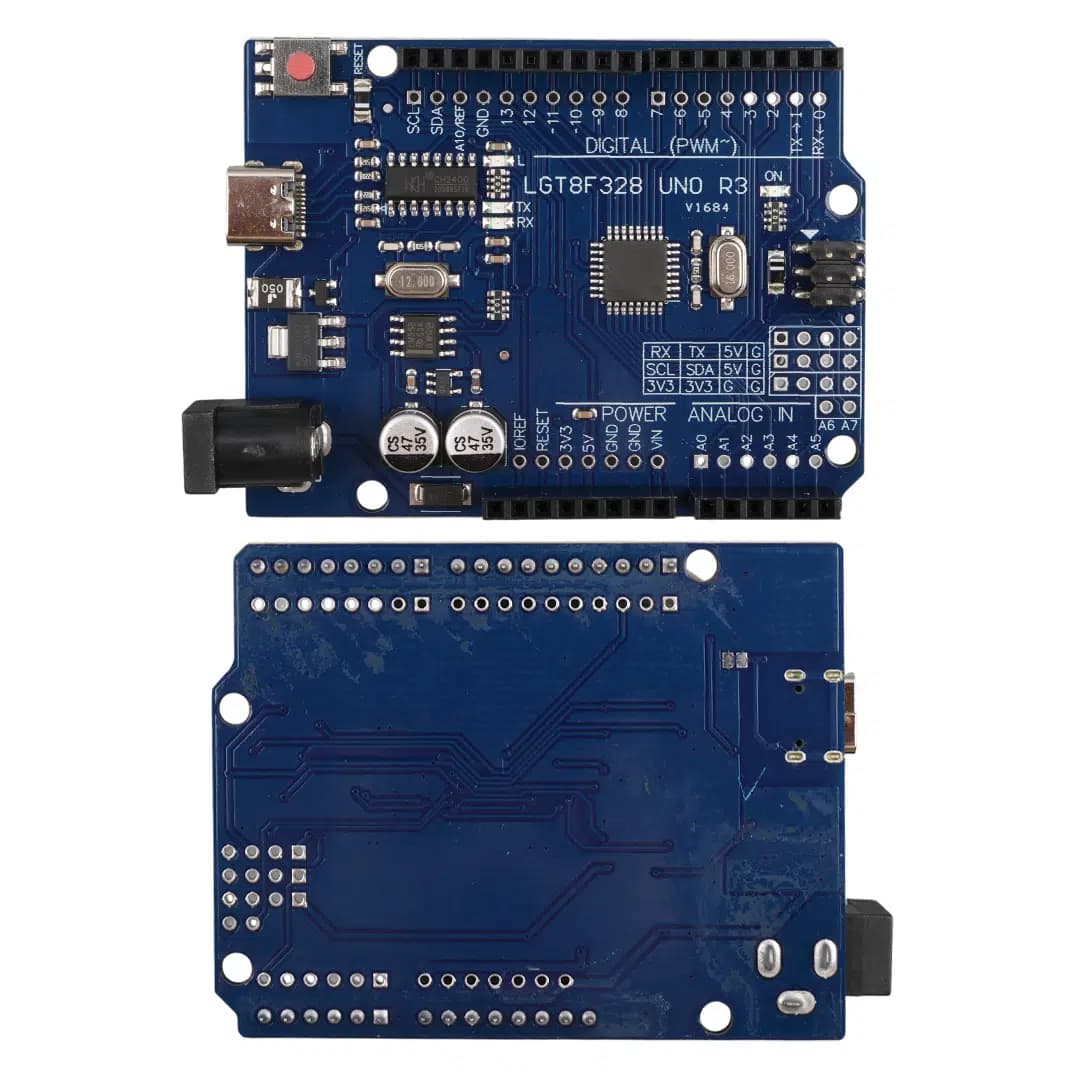 Arduino LGT8F328 UNO R3 USB-C Geliştirme Kartı - Seyyar Elektronik