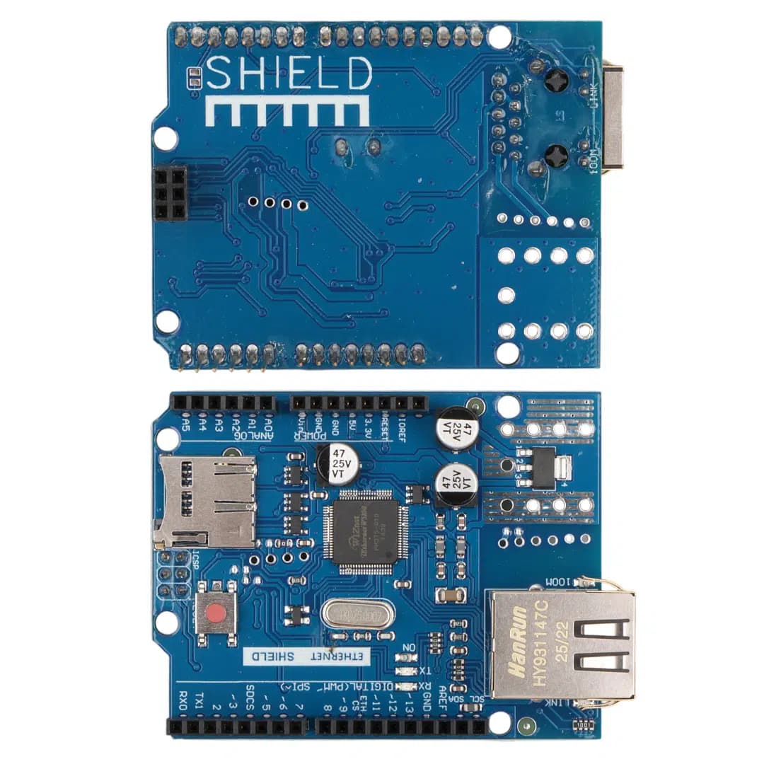 Arduino W5100 Ethernet Shield ve Micro SD Kart Modülü - Seyyar Elektronik