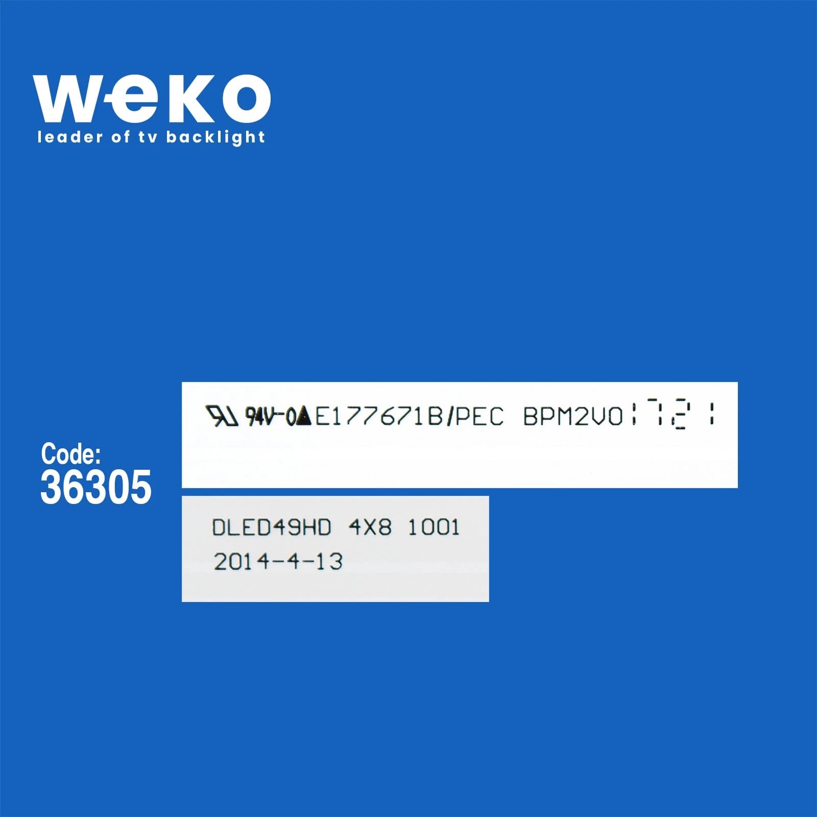 Awox 49125 AWX49125 49'' inç 4 Adet Tv Led Bar - küçük görsel 2