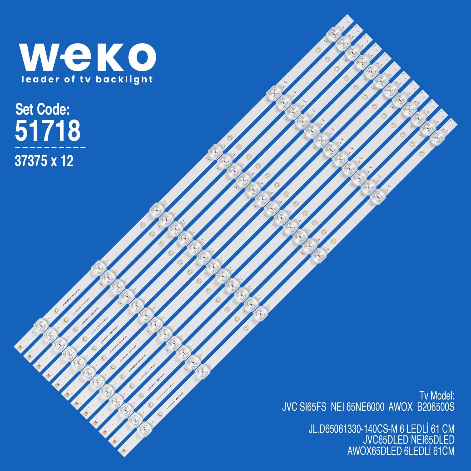 Awox  B206500S 65'' 12 Adet Tv Led Bar - Seyyar Elektronik