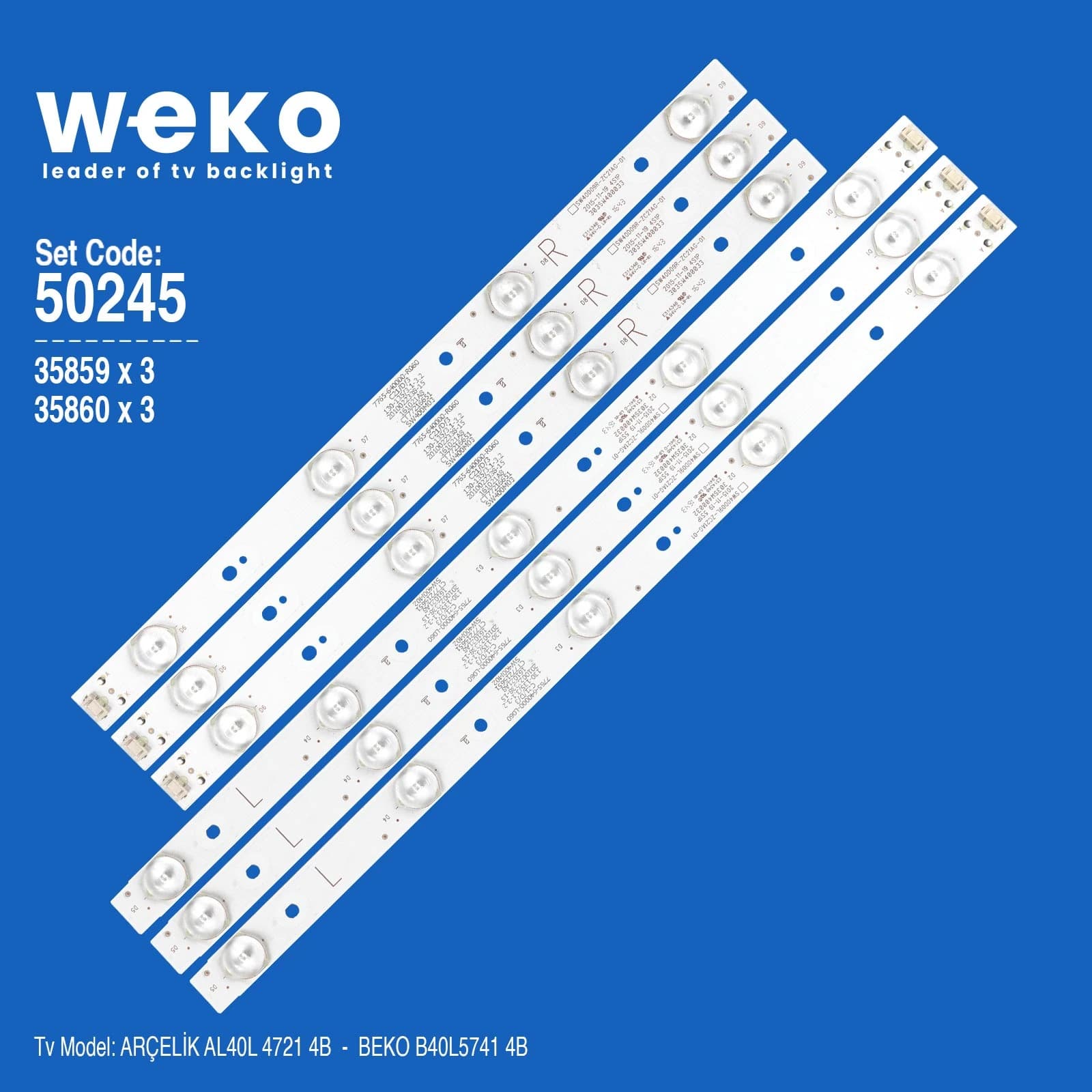 Beko B40L5741 4B 40'' inç 6 Adet Tv Led Bar - Seyyar Elektronik