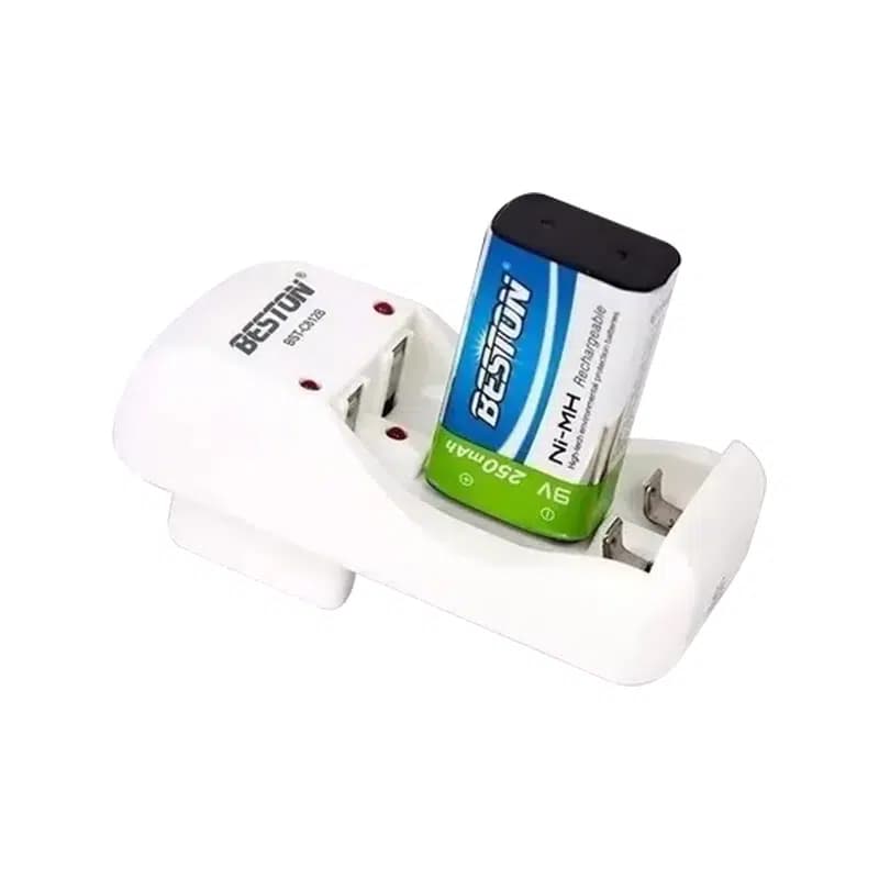 Beston BST-C812 2 x AA-AAA * 1 x 9 Volt Pil Şarj Cihazı - küçük görsel 2