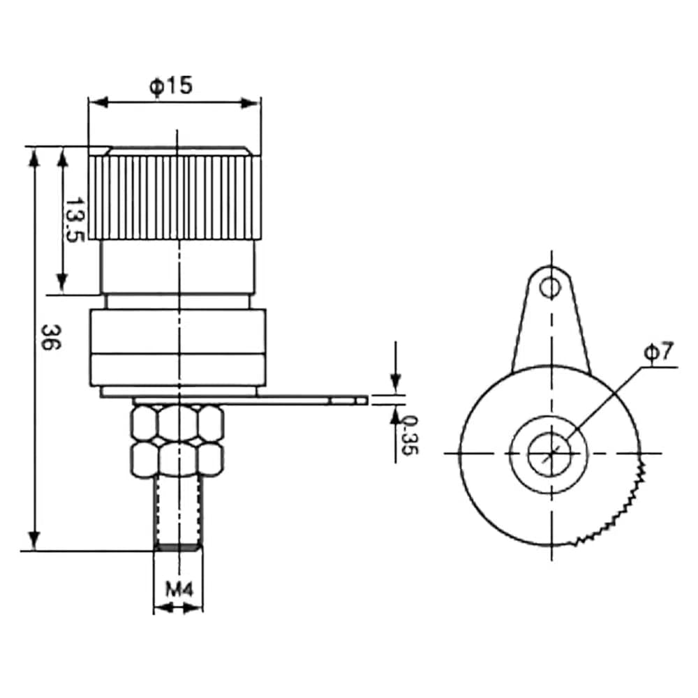 Born Klemens Fiş Şase Siyah-Kırmızı - küçük görsel 3